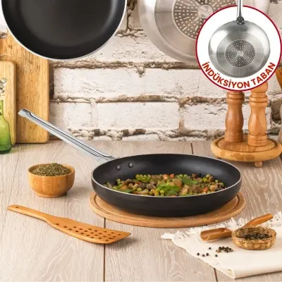 Evren 32 Cm Chef İndüksiyonlu Maksi Tava